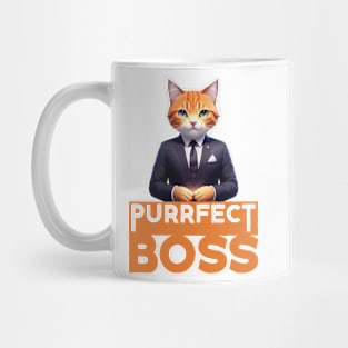 Just a Purrfect Boss Funny Cat 2 Mug